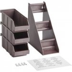 Choice Black 2-Tier Self-Serve Organizer Set with 2 Bins and 2 Label Sheets Choice Black 2-Tier Self-Serve Organizer Set with 2 Bins and 2 Label Sheets