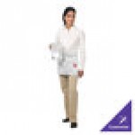 Chef Revival White Poly-Cotton Customizable Waist Apron with 3 Pockets - 12 Chef Revival White Poly-Cotton Customizable Waist Apron with 3 Pockets - 12