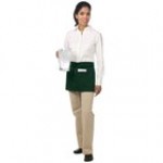 Chef Revival White Poly-Cotton Customizable Waist Apron with 3 Pockets - 12 Chef Revival White Poly-Cotton Customizable Waist Apron with 3 Pockets - 12