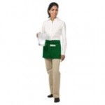 Chef Revival White Poly-Cotton Customizable Waist Apron with 3 Pockets - 12 Chef Revival White Poly-Cotton Customizable Waist Apron with 3 Pockets - 12