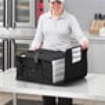 Choice Insulated Pizza Delivery Bag Black Nylon 16 1/2