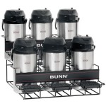 Bunn 35728.0005 UNIV-6 APR Two Tier Six Pot Universal Airpot Rack Bunn 35728.0005 UNIV-6 APR Two Tier Six Pot Universal Airpot Rack