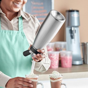 iSi 173001 Cream Profi Stainless Steel Whipped Cream Dispenser - 1 Liter iSi 173001 Cream Profi Stainless Steel Whipped Cream Dispenser - 1 Liter
