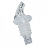 Precision Pours 1.125 oz. Crystal Clear Heavy Cork Measured Liquor Pourer 118 CL H - 12/Case