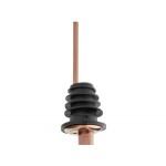 Acopa Copper Angled Liquor Speed Pourer - 12/Pack Acopa Copper Angled Liquor Speed Pourer - 12/Pack