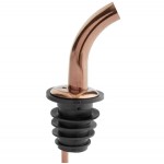 Acopa Copper Angled Liquor Speed Pourer - 12/Pack Acopa Copper Angled Liquor Speed Pourer - 12/Pack