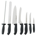 Dexter-Russell 20713 SofGrip 7-Piece Black Handle Cutlery Set