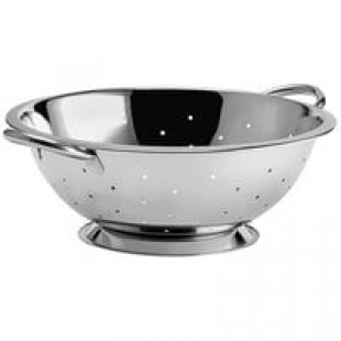 Choice 8 Qt. Stainless Steel Colander with Base and Handles