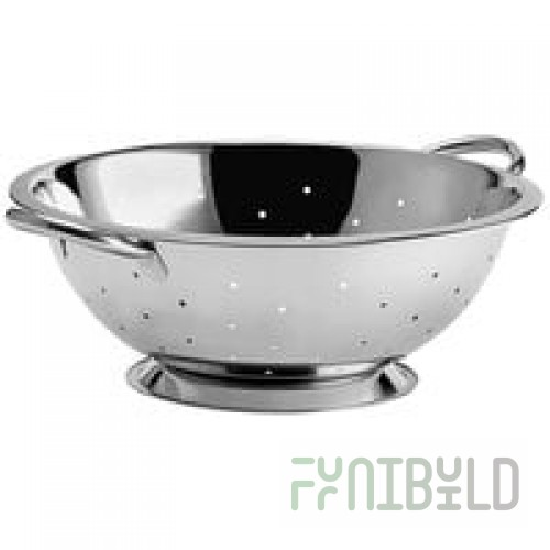 Choice 8 Qt. Stainless Steel Colander with Base and Handles