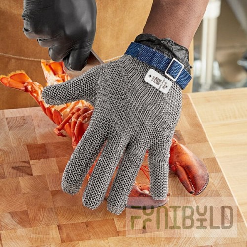 Schraf Stainless Steel Mesh Cut-Resistant Glove - Large