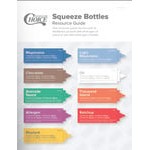 Choice 12 oz. Light Blue Wide Mouth Squeeze Bottle - 6/Pack