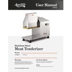 Avantco MT64 Stainless Steel 64 Blade Meat Tenderizer - 115V, 1/2 hp