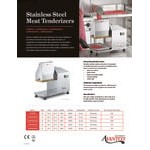 Avantco MT64 Stainless Steel 64 Blade Meat Tenderizer - 115V, 1/2 hp