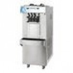 Spaceman 6250A-C Pressurized Dual Flavor Twin Twist Free-Standing Soft Serve Ice Cream Machine with 2 Hoppers and 3 Dispensers - 208-230V