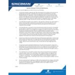 Spaceman 6250A-C Pressurized Dual Flavor Twin Twist Free-Standing Soft Serve Ice Cream Machine with 2 Hoppers and 3 Dispensers - 208-230V