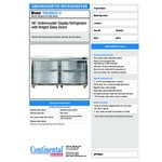 Continental Refrigerator SW48NGD-U 48