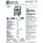 Hoshizaki SR27B-12M 27 Hoshizaki SR27B-12M 27