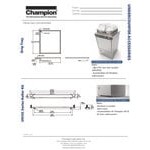 Scratch and Dent Champion UH-140B High Temperature Undercounter Dishwasher - 208/240V, 1 Phase