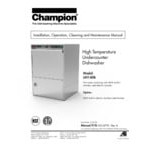 Scratch and Dent Champion UH-140B High Temperature Undercounter Dishwasher - 208/240V, 1 Phase