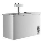 Avantco UDD-2-CT-S-4 Stainless Steel Kegerator / Beer Dispenser with Quadruple Tap Tower and Club Top - (2) 1/2 Keg Capacity