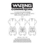 Waring CB15VP 3 3/4 hp Commercial Food Blender with Variable Speed Control Dial and 1 Gallon Copolyester Container - 120V Waring CB15VP 3 3/4 hp Commercial Food Blender with Variable Speed Control Dial and 1 Gallon Copolyester Container - 120V
