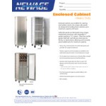 New Age Industrial Heavy-Duty Series 20-Pan Front-Load 1/2-Size Mobile Aluminum Enclosed Sheet Pan Rack 1296
