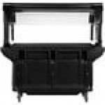 Cambro VBRU5110 Black 5' Versa Ultra Food / Salad Bar with Storage and Standard Casters