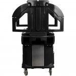 Cambro VBRU5110 Black 5' Versa Ultra Food / Salad Bar with Storage and Standard Casters