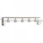 Eagle Group HT5OB-240-3 Spec Master Series Five Pan Open Well Electric Hot Food Table with Open Front - 240V, 3 Phase