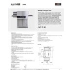 Moretti Forni T64E Electric Ventless Double Stacked Conveyor Oven with Closed Base - 208V, 1 Phase Moretti Forni T64E Electric Ventless Double Stacked Conveyor Oven with Closed Base - 208V, 1 Phase