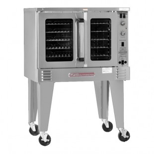 Southbend PCG50B/SD Platinum Series 5-Shelf Single Deck Full Size Deep Depth Liquid Propane Convection Oven - 50,000 BTU