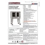 Southbend PCG50B/SD Platinum Series 5-Shelf Single Deck Full Size Deep Depth Liquid Propane Convection Oven - 50,000 BTU