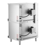 Cooking Performance Group FEC-200-BK Double Deck Standard Depth Full Size Electric Convection Oven - 208V, 1 Phase, 11 kW