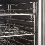 Cooking Performance Group FEC-200-BK Double Deck Standard Depth Full Size Electric Convection Oven - 208V, 1 Phase, 11 kW
