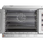 Cooking Performance Group FEC-200-BK Double Deck Standard Depth Full Size Electric Convection Oven - 208V, 1 Phase, 11 kW