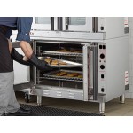 Cooking Performance Group FEC-200-BK Double Deck Standard Depth Full Size Electric Convection Oven - 208V, 1 Phase, 11 kW