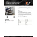 Cooking Performance Group FEC-200-BK Double Deck Standard Depth Full Size Electric Convection Oven - 208V, 1 Phase, 11 kW
