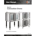 Cooking Performance Group FEC-200-BK Double Deck Standard Depth Full Size Electric Convection Oven - 208V, 1 Phase, 11 kW
