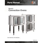 Cooking Performance Group FEC-200-BK Double Deck Standard Depth Full Size Electric Convection Oven - 208V, 1 Phase, 11 kW
