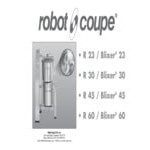 Robot Coupe BLIXER30 2-Speed 33 Qt. / 28 Liter Vertical Cutter Mixer Food Processor - 240V, 3 Phase, 7 hp