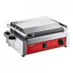 Avantco PG400 Commercial Dual Panini Sandwich Grill with Grooved Plates and 19 5/8 Avantco PG400 Commercial Dual Panini Sandwich Grill with Grooved Plates and 19 5/8