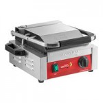 Avantco PG400 Commercial Dual Panini Sandwich Grill with Grooved Plates and 19 5/8 Avantco PG400 Commercial Dual Panini Sandwich Grill with Grooved Plates and 19 5/8