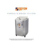 Doyon D20 Electric Hydraulic Dough Divider - 35 lb. Capacity, 20 Part, 240V, 3 Phase, 2 HP