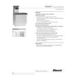 Follett VU155N0LL Vision 150 lb. Auto-Fill Countertop Ice and Water Dispenser with Lever Dispensing