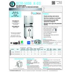 Hoshizaki DCM-500BAK-OS Opti-Serve Air-Cooled Countertop Ice Maker and Water Dispenser - 597 lb.