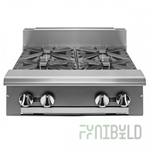 Vulcan V4B24-LP V Series Liquid Propane 4 Burner 24