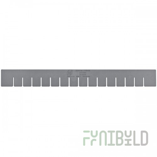Quantum Gray Long Divider for DG93030 Dividable Grid Container - 6/Pack