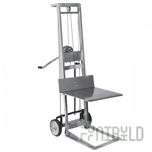 Wesco Industrial Products 400 lb. 2 Wheel Aluminum Winch Pedalift with 22