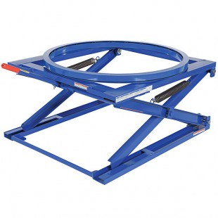 Vestil 4000 Lb. Capacity Adjustable Pallet Stand with Carousel PS-4045/CA Vestil 4000 Lb. Capacity Adjustable Pallet Stand with Carousel PS-4045/CA