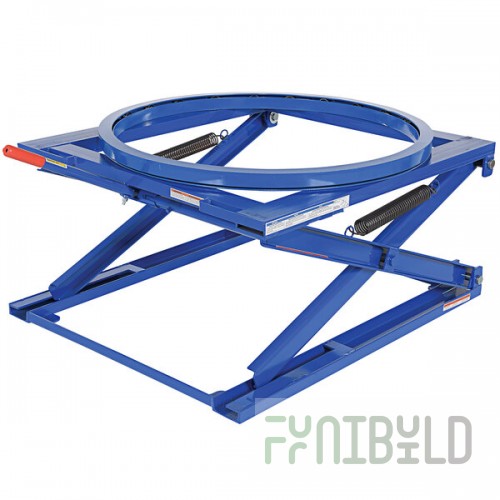 Vestil 4000 Lb. Capacity Adjustable Pallet Stand with Carousel PS-4045/CA